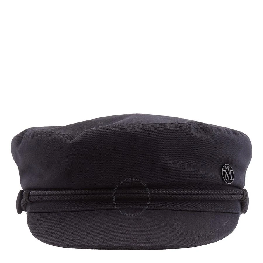 MAISON MICHEL Maison Michel Ladies Black New Abby Cap, Size Medium 1
