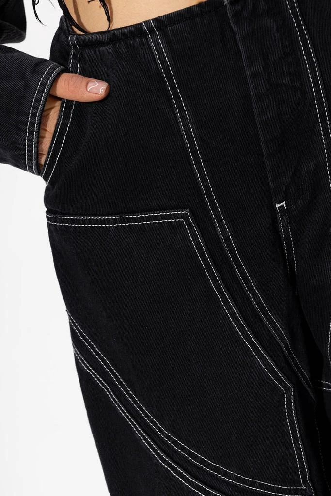 Off-White Off-White Stitching Detailed Wide-Leg Jeans 2