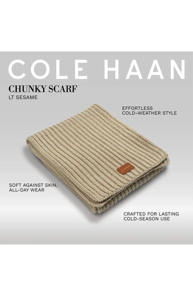 Cole Haan Chunky Knit Scarf 7