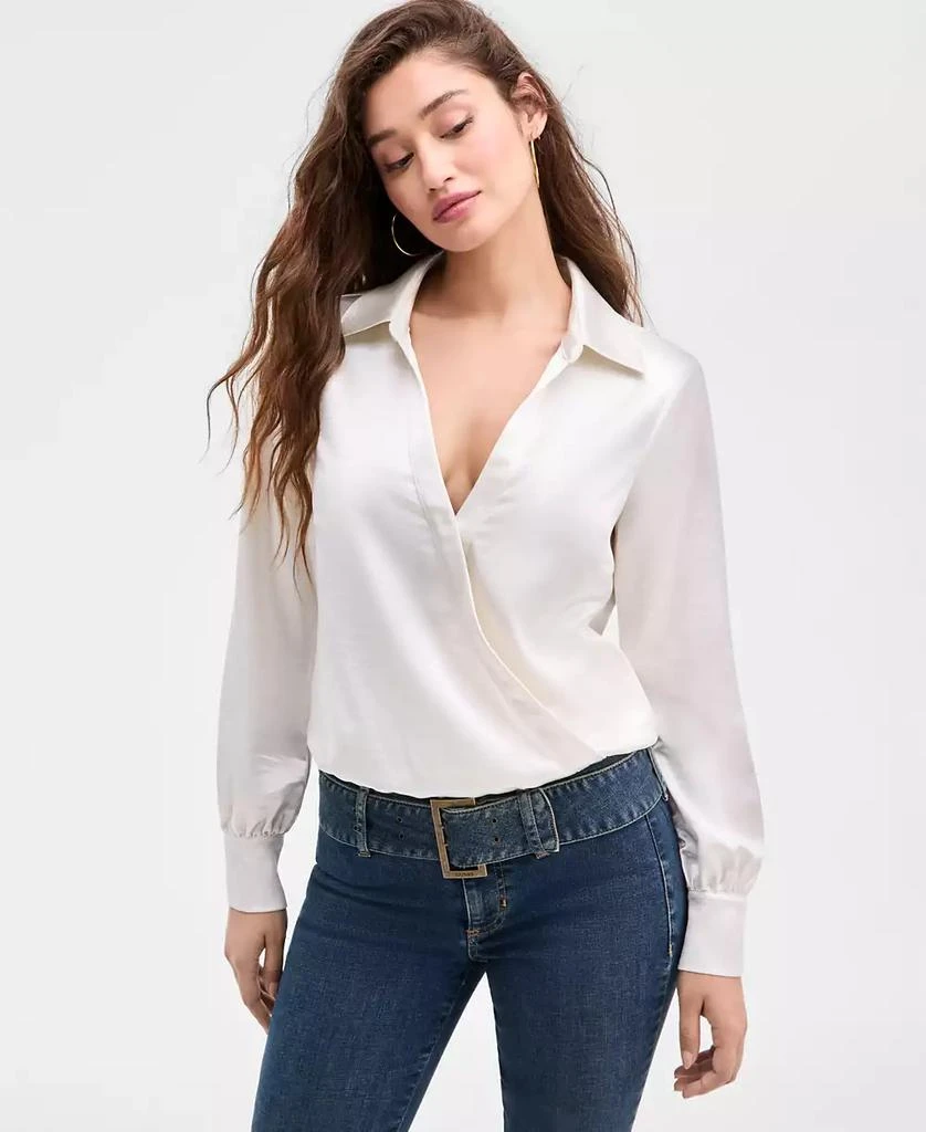 GUESS Women's Leah Satin Bodysuit 1