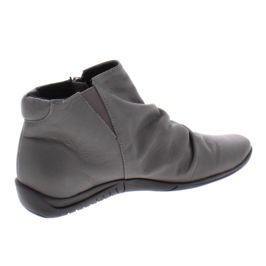 Walking Cradles Abigail Womens Leather Ruched Ankle Boots