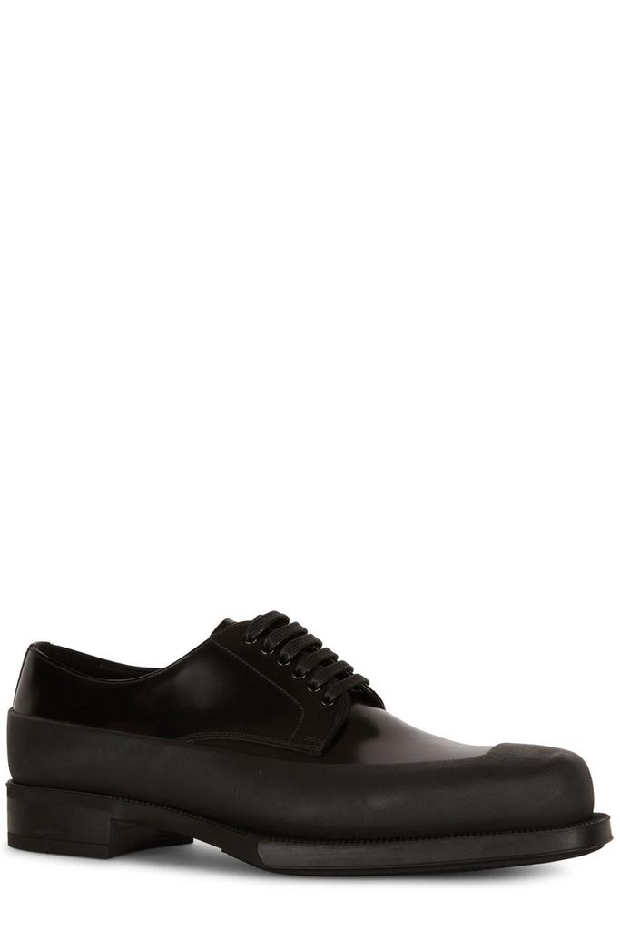 Prada Prada Square Toe Lace-Up Derby Shoes - Dress Shoes