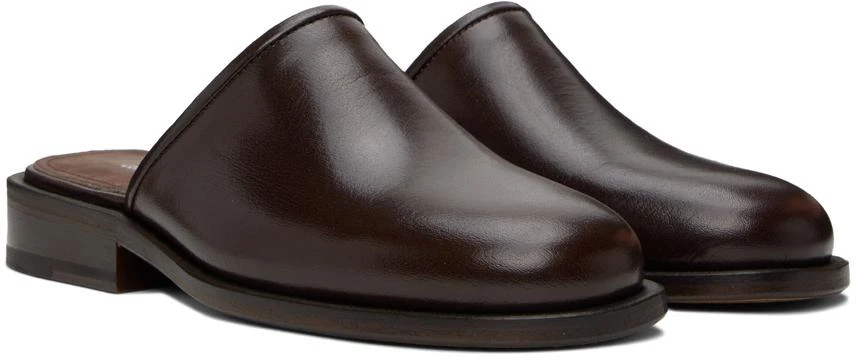Lemaire Brown Square Mules 4