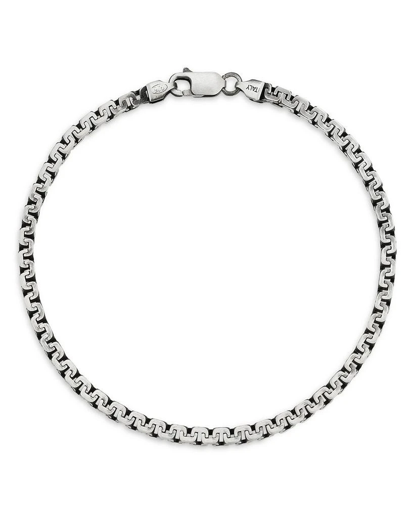 Milanesi And Co Sterling Silver Oxidized Box Chain Bracelet 1