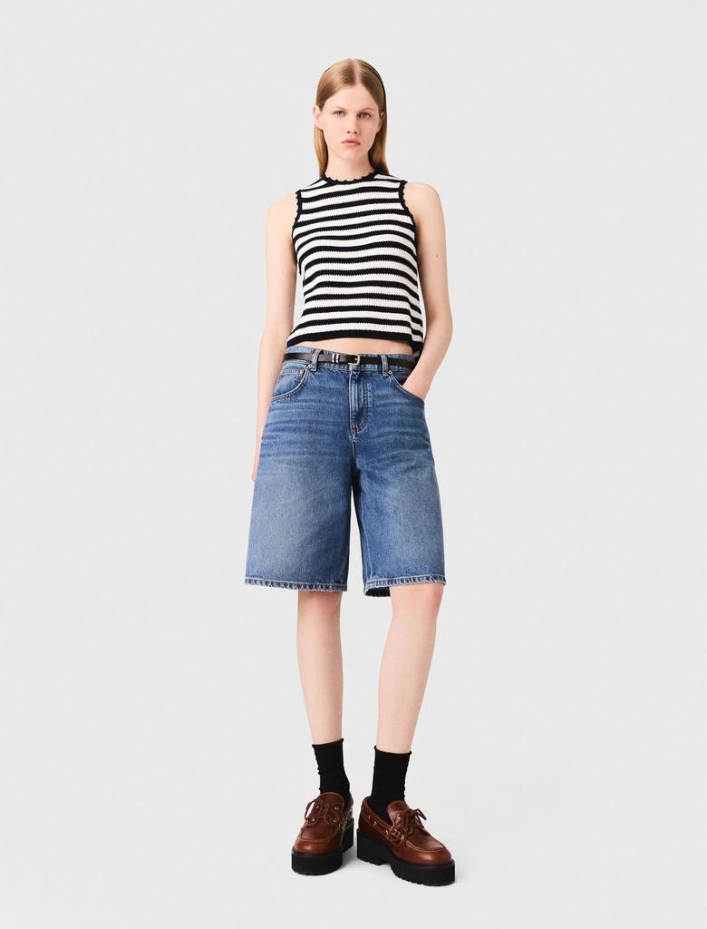 Maje Maje Woman's cotton Denim Bermuda shorts for Fall/Winter 1