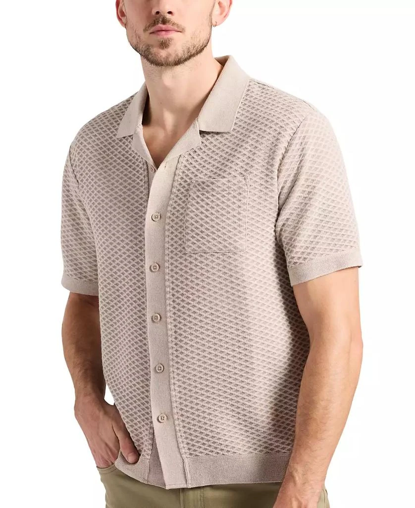 BUFFALO David Bitton Men's Willow Relaxed Fit Short Sleeve Button-Front Camp Shirt 5