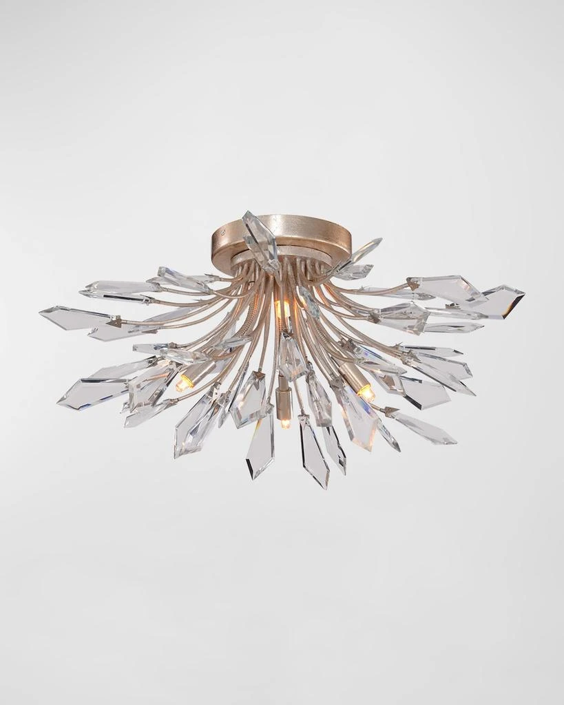 John Richard Kotta 4-Light Cut Crystal Flush Mount 1
