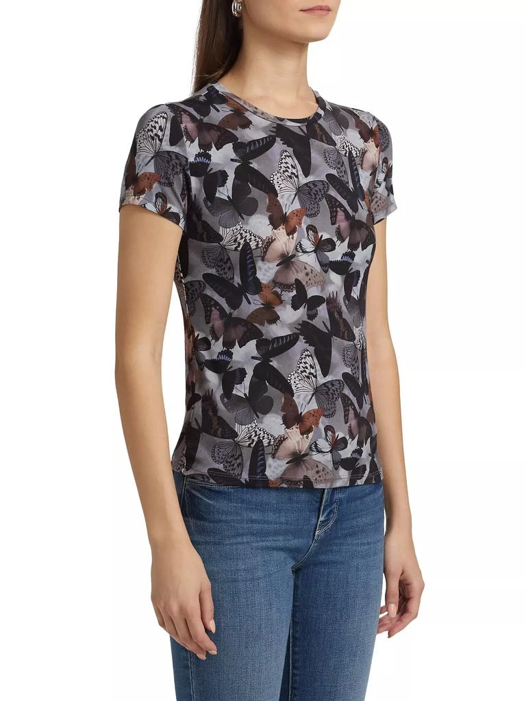 L'Agence Ressi Butterfly Crewneck T-Shirt 4