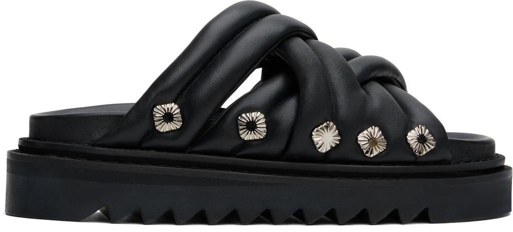 靴 TOGA VIRILIS BLACK POLIDO SANDALS Toga Virilis Black Polished Sandals - Shoes - Compare Prices