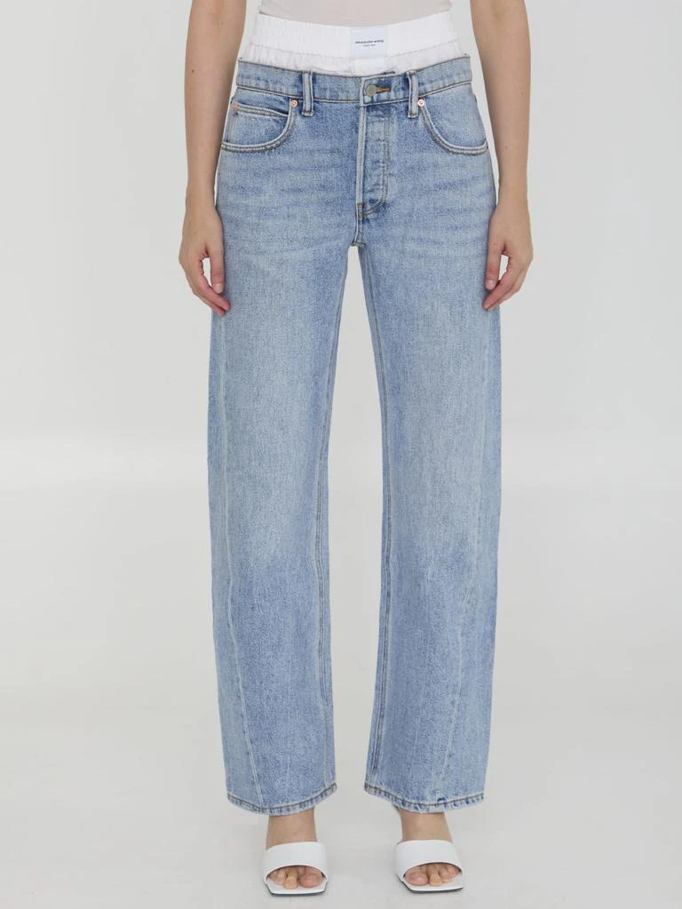 Alexander Wang Jeans With Pre-styled Boxer 1