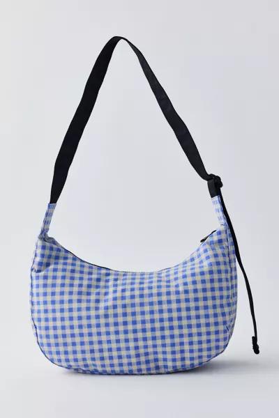 BAGGU BAGGU UO Exclusive Gingham Medium Nylon Crescent Bag