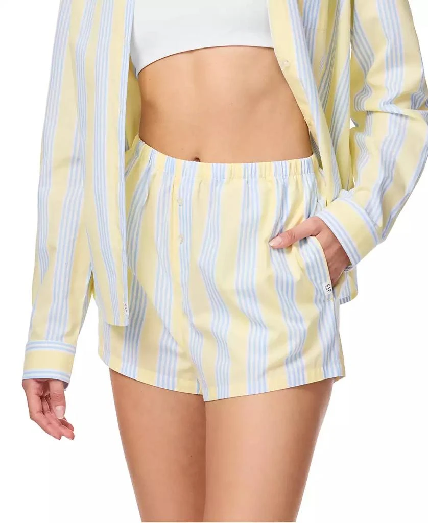 GAP Women
s Poplin Pull-On Sleep Shorts 4