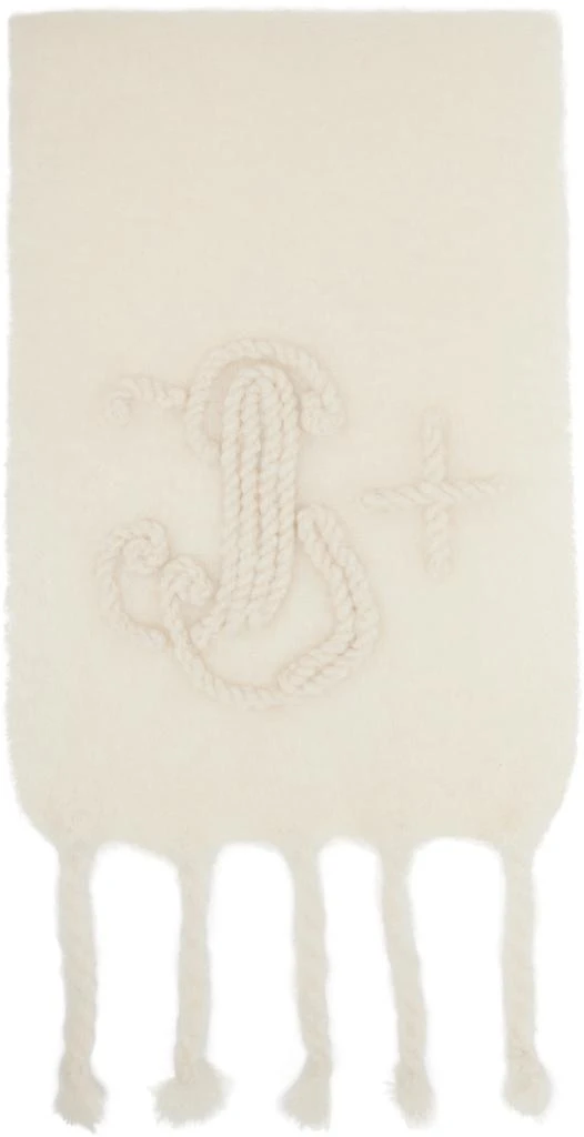 Jil Sander Off-White Mohair Scarf 1