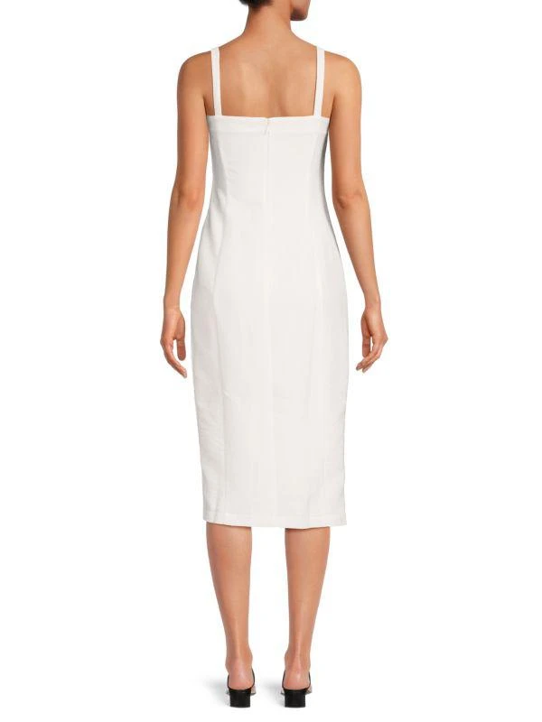 Amanda Uprichard Tisha Solid Midi Dress 2