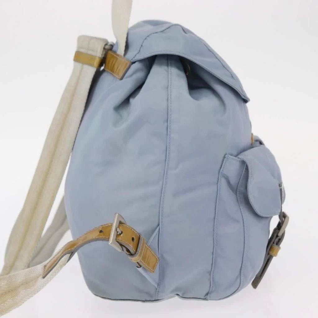 Prada Vela Double Front Pocket Backpack Tessuto With Saffiano Leather Nylon Backpack Bag (Pre-Owned) 4