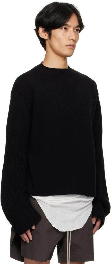 Rick Owens Black Concordians Round Neck Sweater 2
