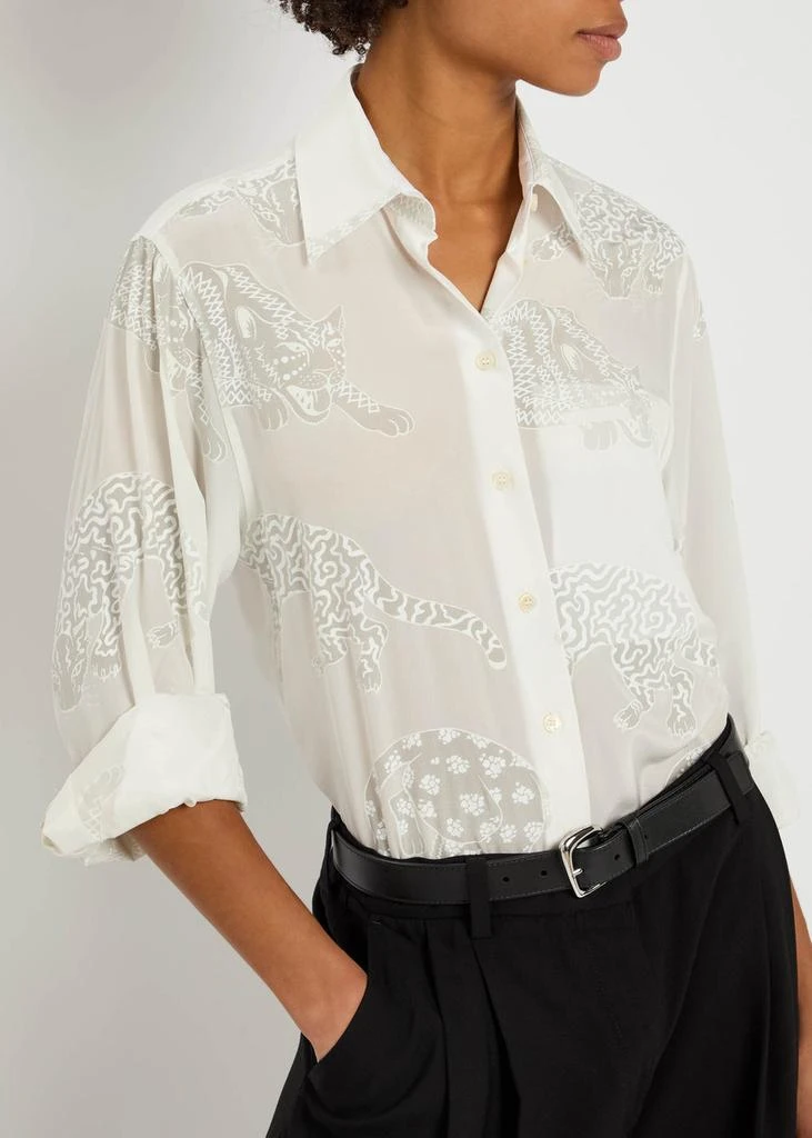 Stella McCartney Wild Cat silk shirt 5