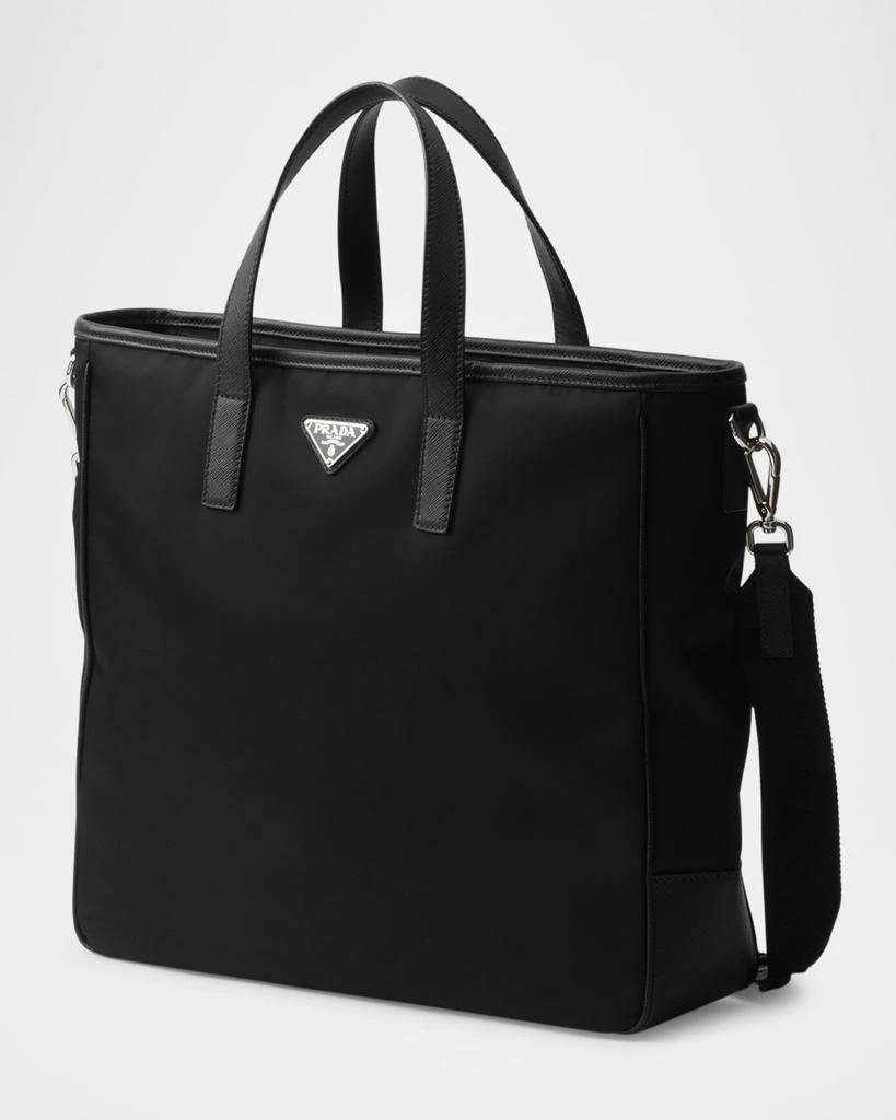 Prada Men's Re-Nylon and Saffiano Leather Tote Bag 3