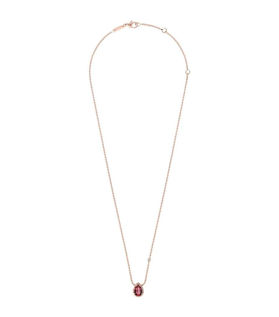 Boucheron Extra Small Rose Gold, Diamond and Garnet Serpent Bohème Motif Necklace 1