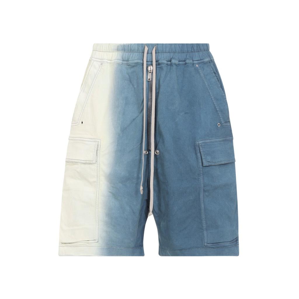Rick Owens Toothpaste Degrade Blue Cargobela Shorts