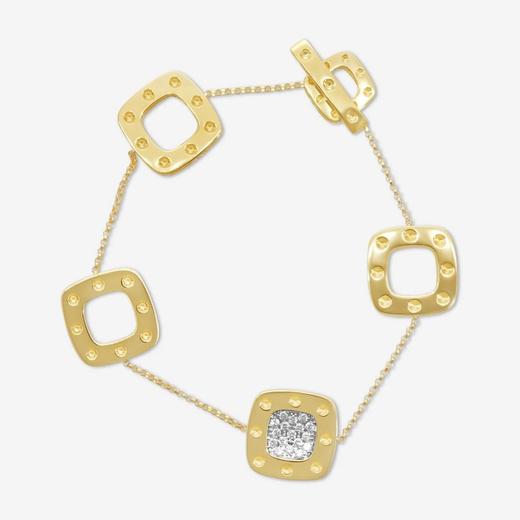 Roberto Coin Roberto Coin Pois Moi 18K Yellow 
White Gold Diamond Bracelet 777923AJLBX0-copy