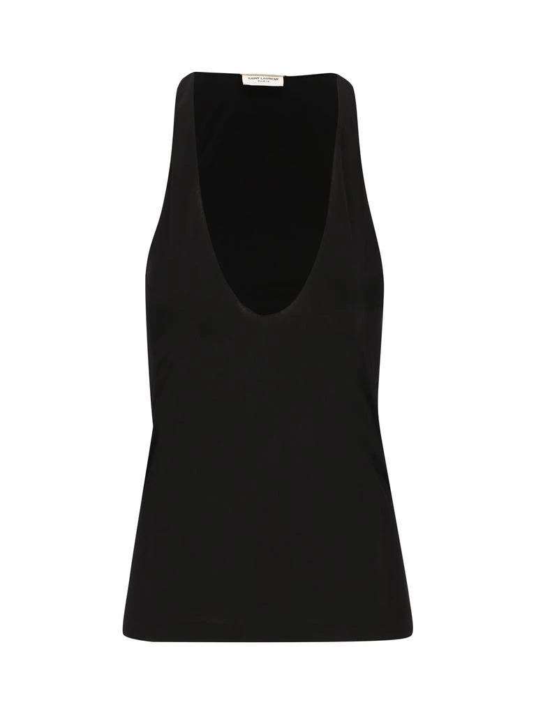 Yves Saint Laurent Saint Laurent U-Neck Sleeveless Tank Top 1