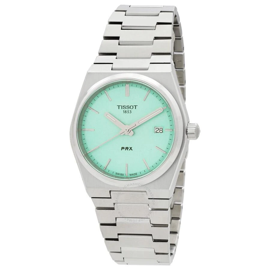 Tissot PRX Quartz Light Green 35mm Dial Ladies Watch T1372101109100 1