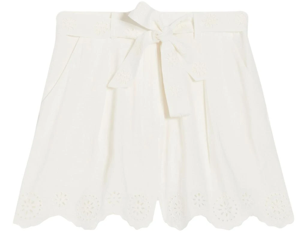 CLAUDIE PIERLOT Broderie high-waisted shorts 1