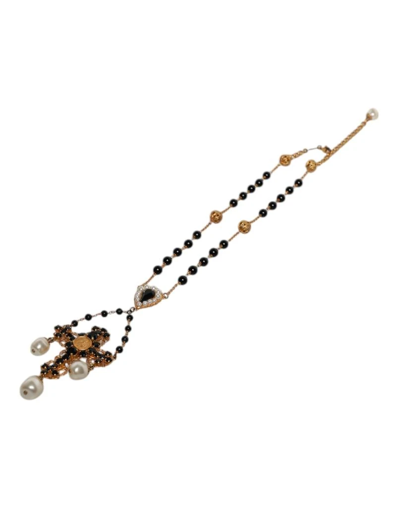 Dolce & Gabbana gold Brass Beaded Chain Rosary Pendant Men's Necklace (Pre-Owned) 5