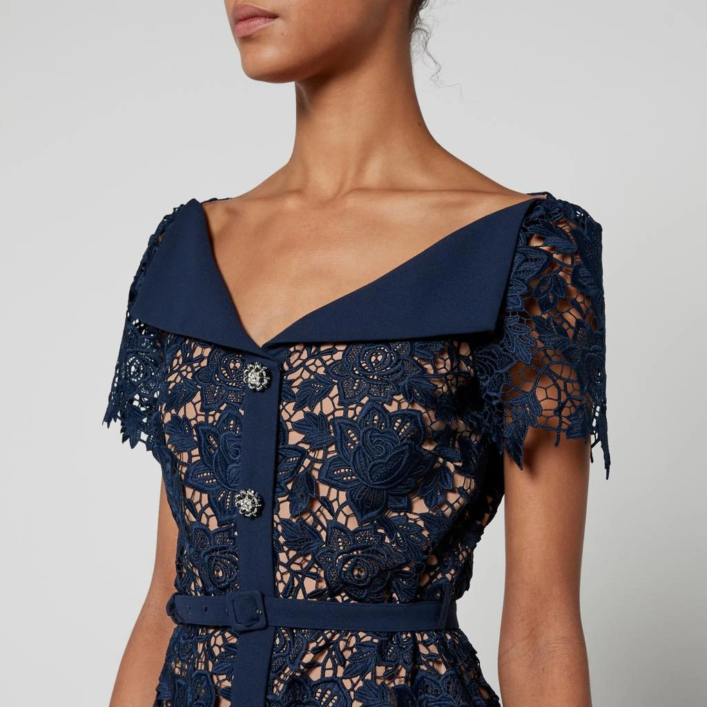 Self Portrait Guipure Lace Midi Dress 4