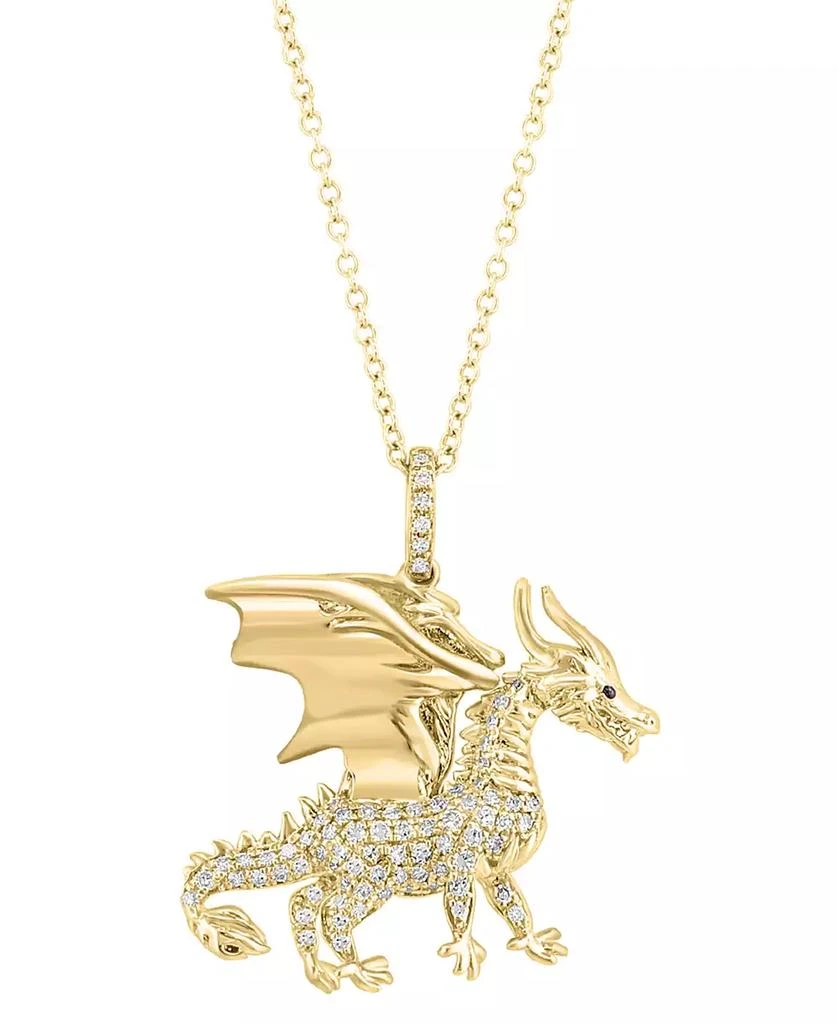 Effy EFFY® Diamond Dragon 18" Pendant Necklace (1/4 ct. t.w.) in 14k Gold 3