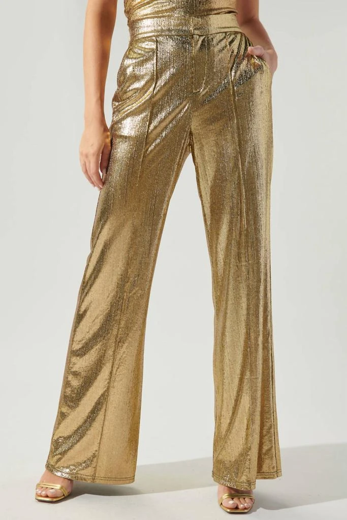 Sugarlips Sugarlips - Primadonna Pintuck Wide Leg Liquid Pants 1