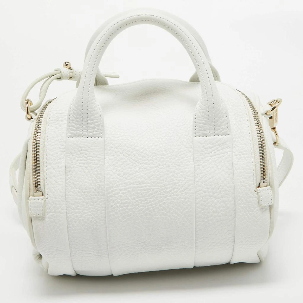 Alexander Wang Alexander Wang White Grained Leather Rocco Bag 4