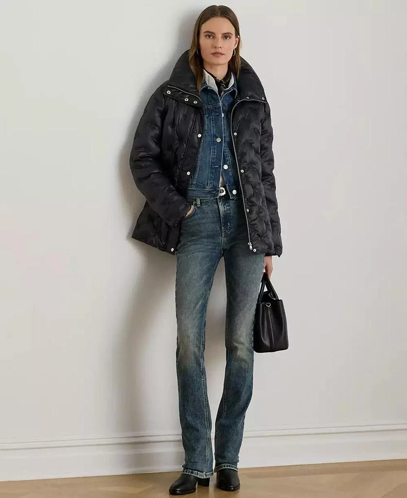 Ralph Lauren Women's Embroidered Puffer Coat 3