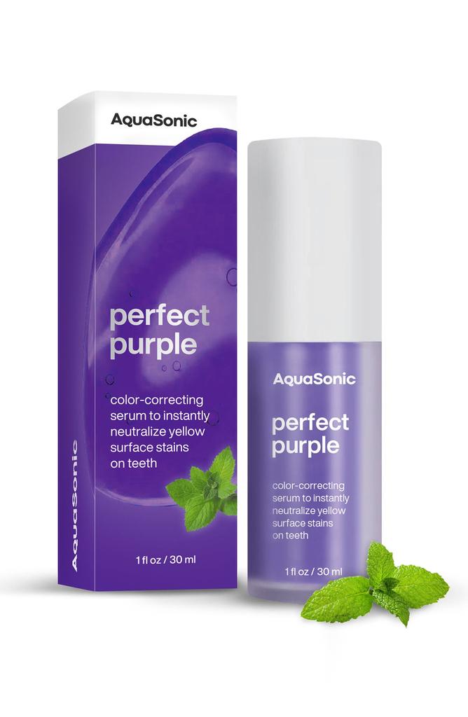 AquaSonic Purple Toothpaste Duo