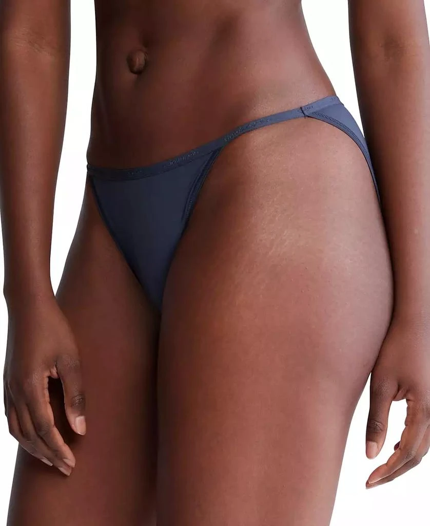 Calvin Klein Women's Ideal Stretch Micro High-Leg String Bikini Underwear QD5176 3