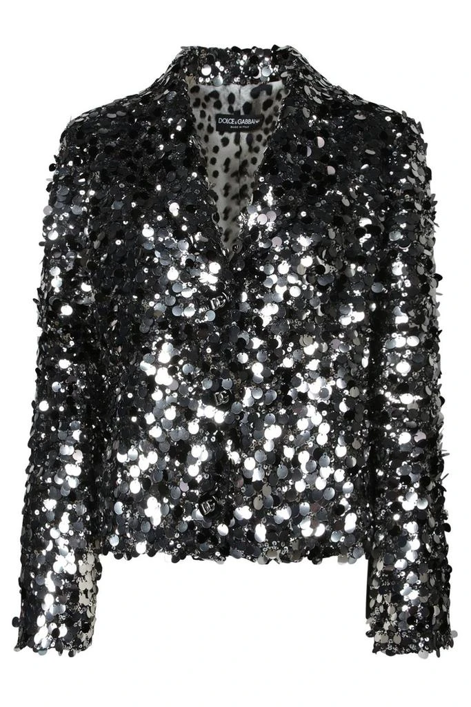 Dolce
Gabbana Dolce
Gabbana Single-Breasted Sequin Embellished Blazer from Cettire