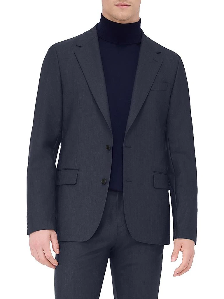 BUGATCHI Stretch-Wool Single-Breasted Blazer 3