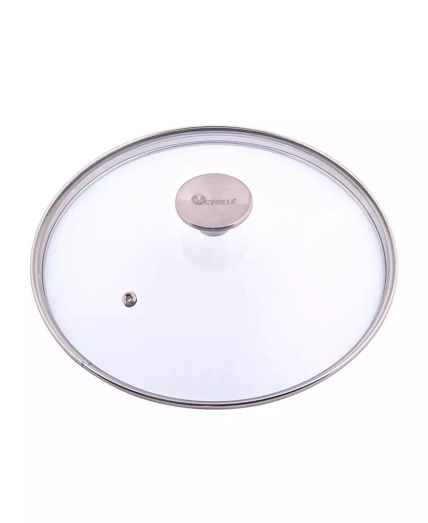 Victoria Glass Lid with Stainless Steel Knob for 10" Skillet 1
