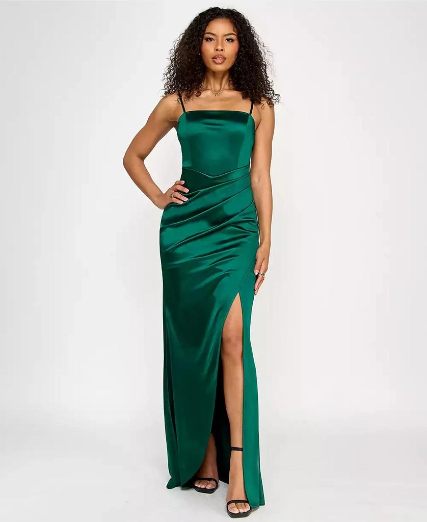 Emerald Sundae Juniors' Pleated Gown 1