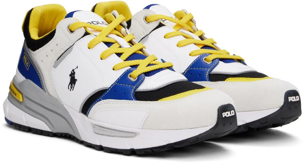 Ralph Lauren White Trackster 200 Sneakers 4