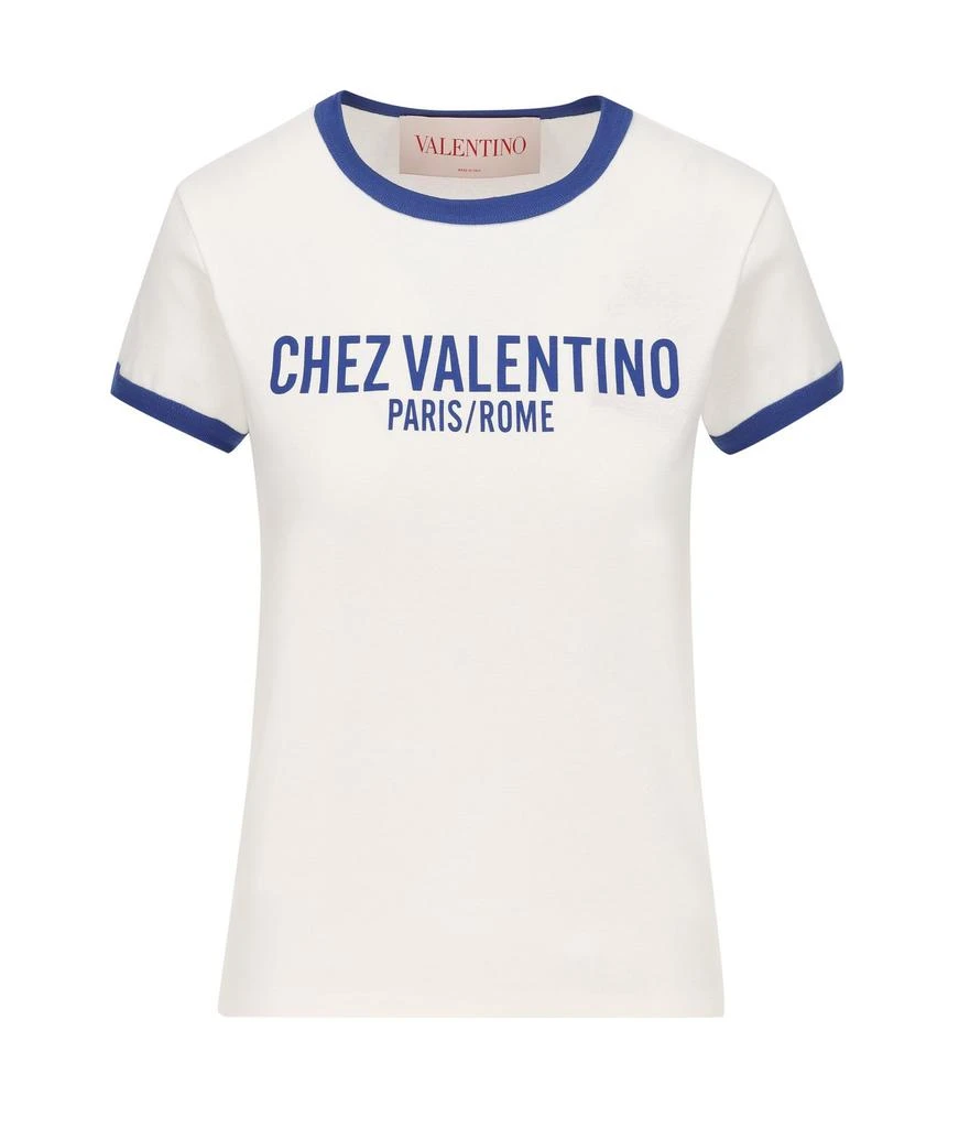 Valentino Valentino Chez Valentino-Printed Crewneck T-Shirt 1