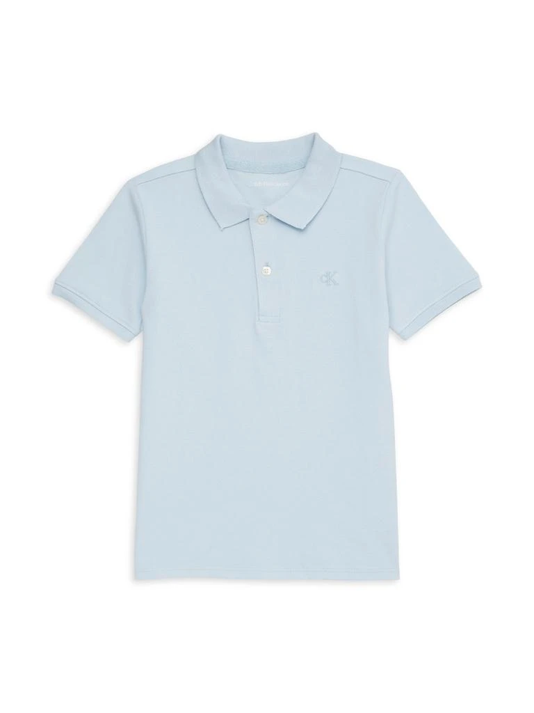 Calvin Klein Little Boy
s Embroidrered-Logo Polo Shirt