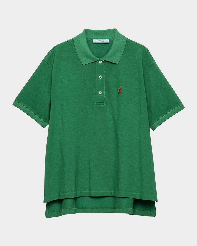 Prada Cotton Pique Polo Shirt