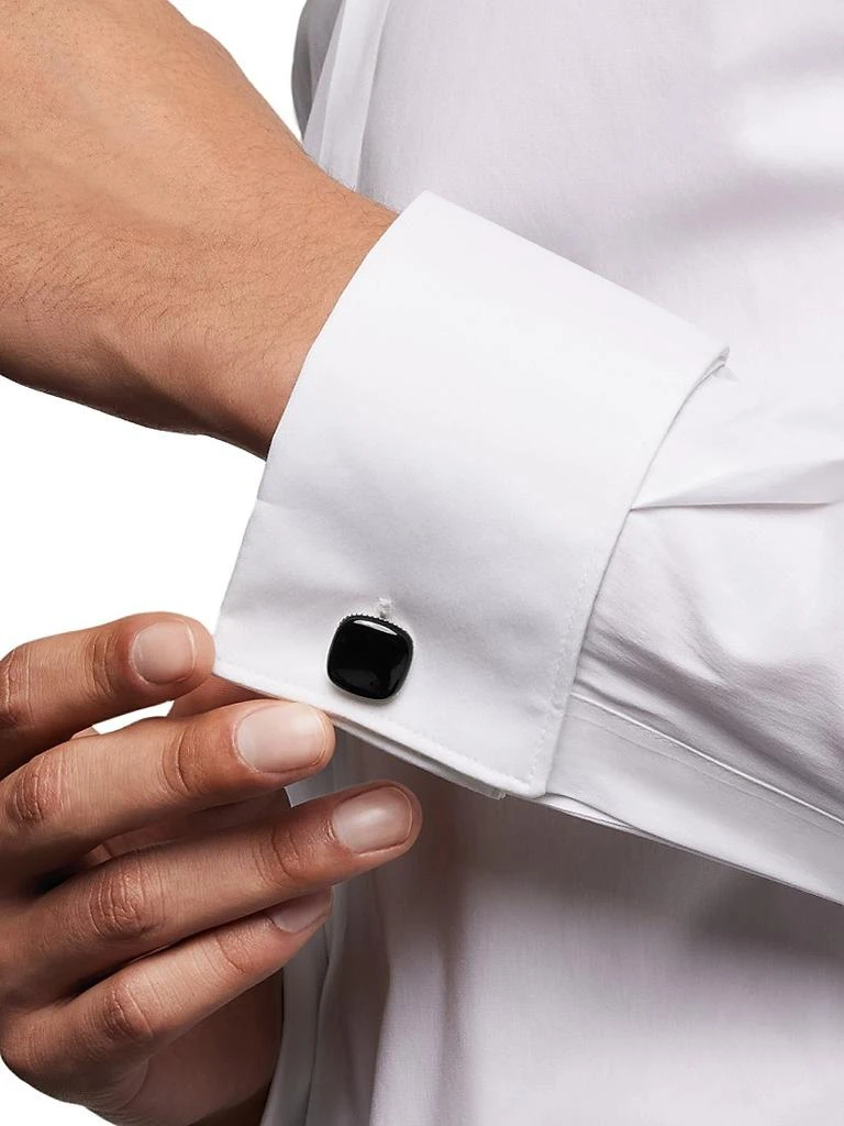 David Yurman Streamline Cushion Cufflinks in Sterling Silver, 17mm 6