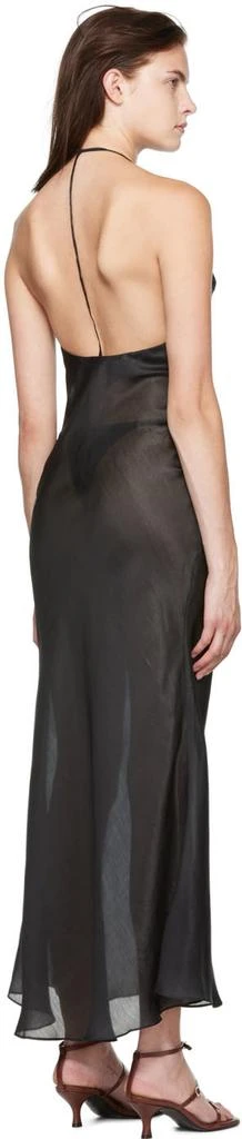 Danielle Guizio SSENSE Exclusive Black Maxi Dress 3