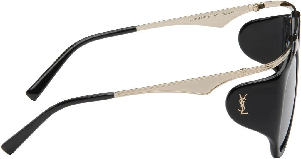 Yves Saint Laurent Gold 
Black SL M137 Amelia Sunglasses 2