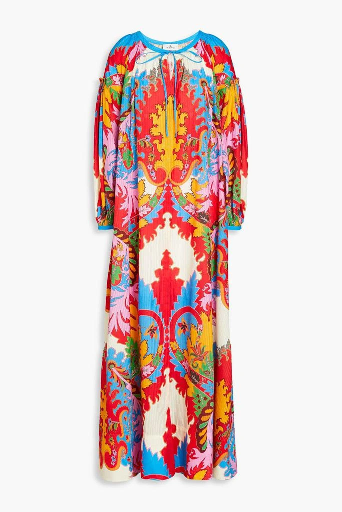 ETRO Paisley-print cotton and silk-blend maxi dress 1