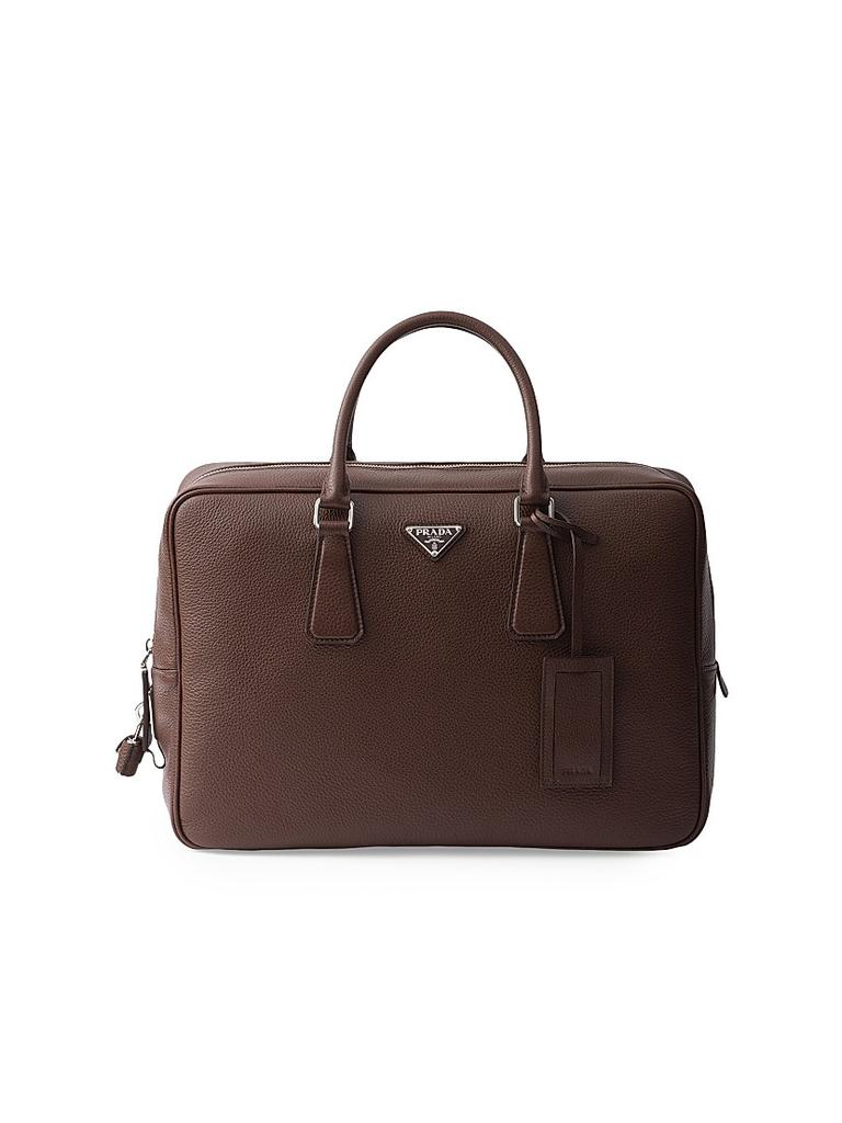 Prada Saffiano Leather Briefcase - Briefcases - Compare