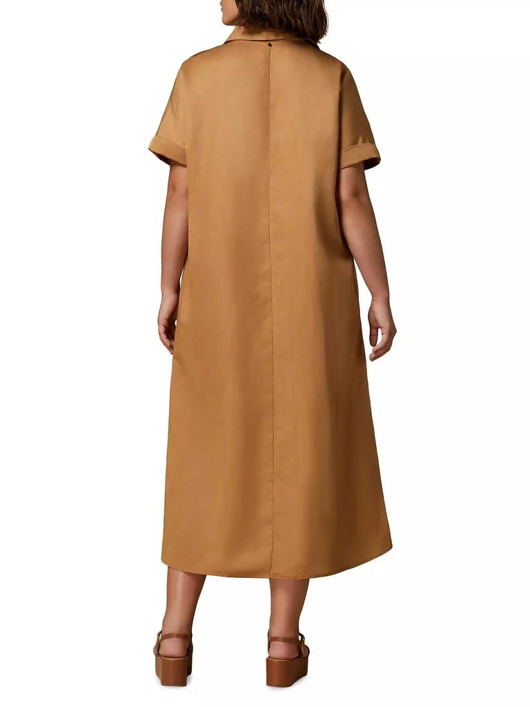 Marina Rinaldi Negelia Linen-Blend Polo Maxi Dress 3